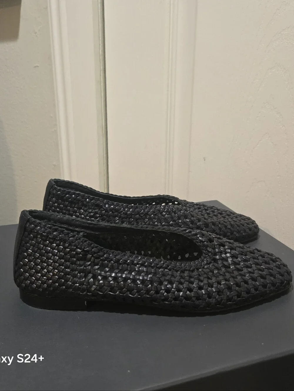 The Mylie Ballet Flat in Handwoven Leather
